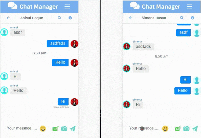 Chat Manager - Codeigniter ( Socket.io) Node.js - 1